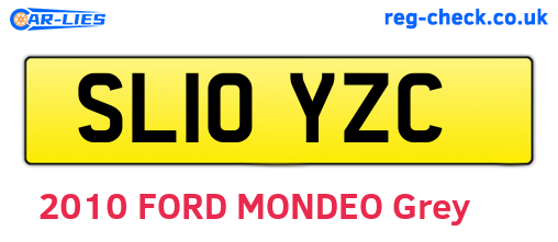 SL10YZC are the vehicle registration plates.