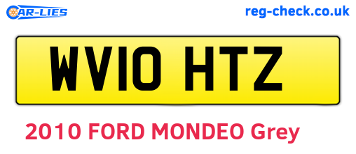 WV10HTZ are the vehicle registration plates.