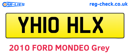 YH10HLX are the vehicle registration plates.