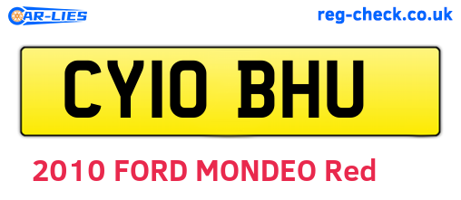 CY10BHU are the vehicle registration plates.