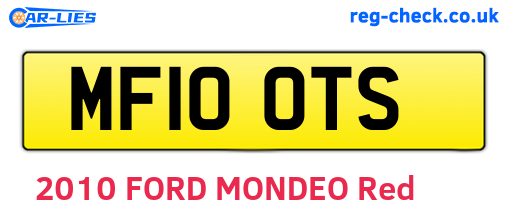 MF10OTS are the vehicle registration plates.