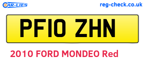 PF10ZHN are the vehicle registration plates.