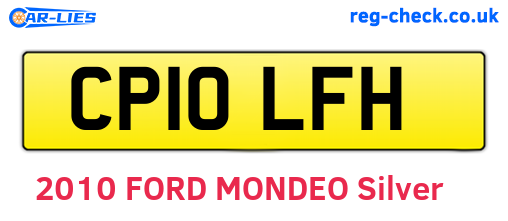 CP10LFH are the vehicle registration plates.