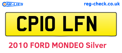 CP10LFN are the vehicle registration plates.