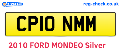 CP10NMM are the vehicle registration plates.