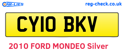 CY10BKV are the vehicle registration plates.