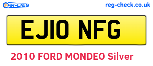 EJ10NFG are the vehicle registration plates.