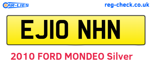 EJ10NHN are the vehicle registration plates.