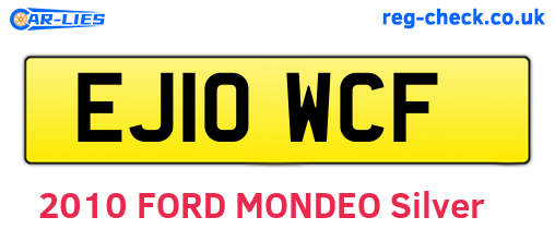 EJ10WCF are the vehicle registration plates.