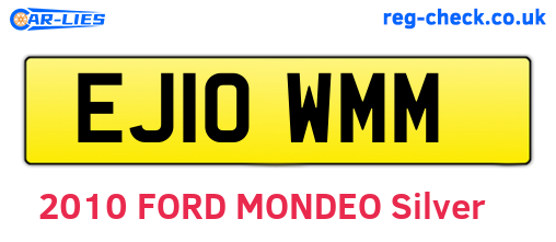 EJ10WMM are the vehicle registration plates.