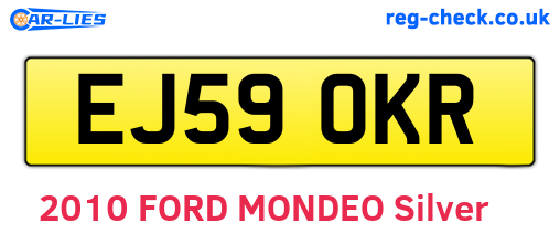 EJ59OKR are the vehicle registration plates.