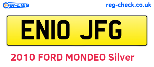EN10JFG are the vehicle registration plates.