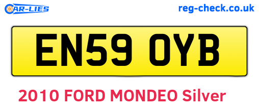 EN59OYB are the vehicle registration plates.