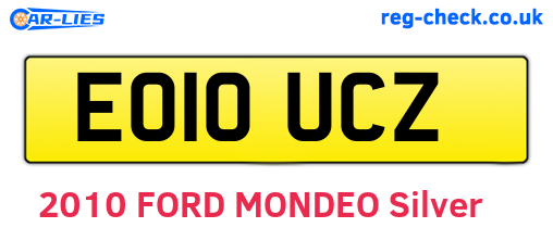EO10UCZ are the vehicle registration plates.