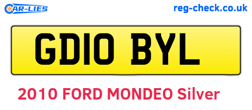 GD10BYL are the vehicle registration plates.
