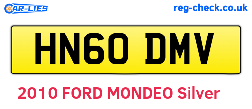 HN60DMV are the vehicle registration plates.