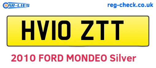 HV10ZTT are the vehicle registration plates.