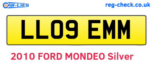 LL09EMM are the vehicle registration plates.