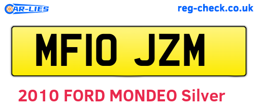MF10JZM are the vehicle registration plates.