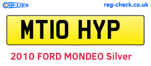 MT10HYP are the vehicle registration plates.