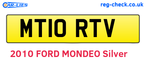 MT10RTV are the vehicle registration plates.