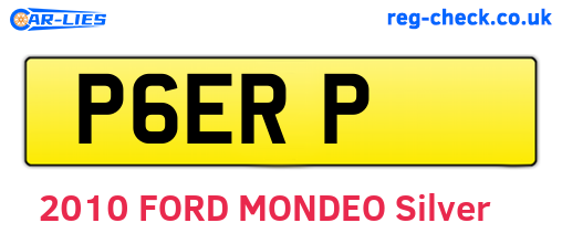 P6ERP are the vehicle registration plates.