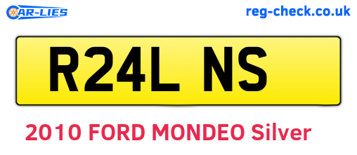 R24LNS are the vehicle registration plates.
