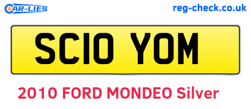 SC10YOM are the vehicle registration plates.