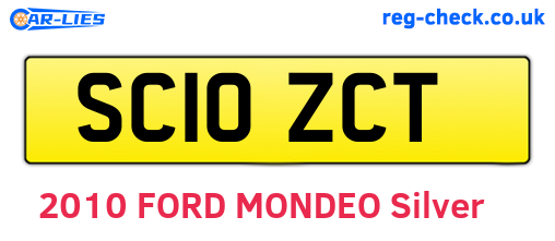 SC10ZCT are the vehicle registration plates.