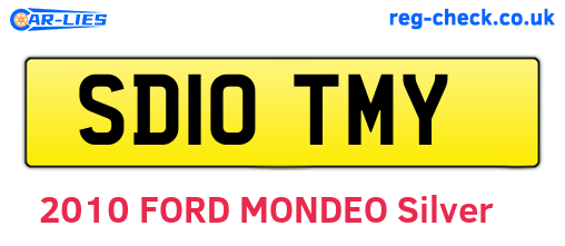 SD10TMY are the vehicle registration plates.