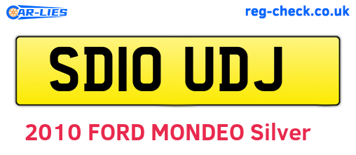 SD10UDJ are the vehicle registration plates.
