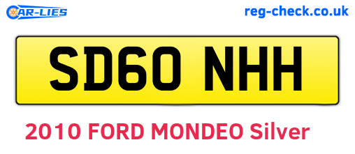 SD60NHH are the vehicle registration plates.