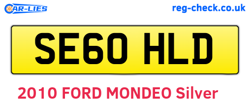 SE60HLD are the vehicle registration plates.
