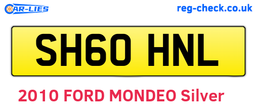 SH60HNL are the vehicle registration plates.