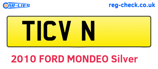 T1CVN are the vehicle registration plates.