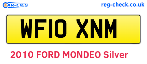 WF10XNM are the vehicle registration plates.