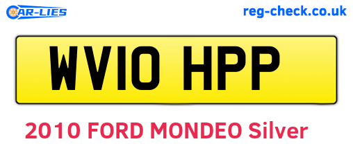 WV10HPP are the vehicle registration plates.