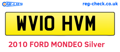 WV10HVM are the vehicle registration plates.