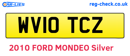 WV10TCZ are the vehicle registration plates.