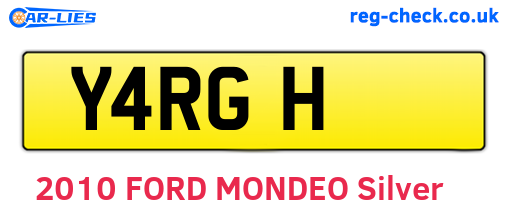 Y4RGH are the vehicle registration plates.