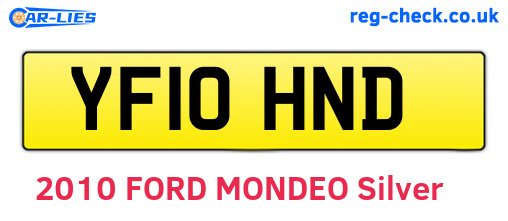 YF10HND are the vehicle registration plates.