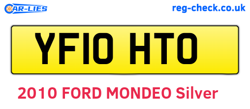 YF10HTO are the vehicle registration plates.