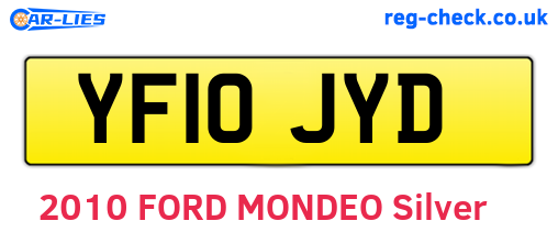 YF10JYD are the vehicle registration plates.