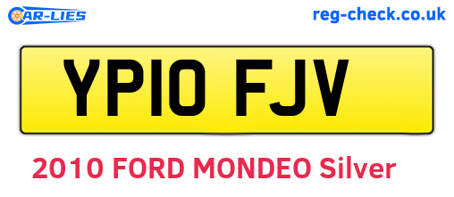 YP10FJV are the vehicle registration plates.