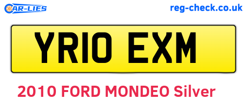 YR10EXM are the vehicle registration plates.