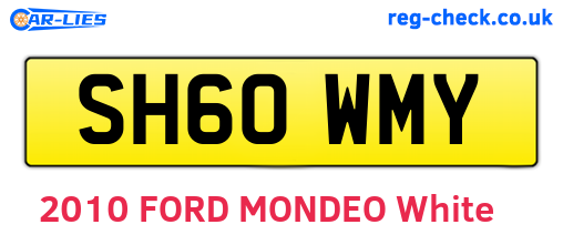 SH60WMY are the vehicle registration plates.