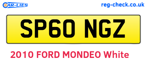 SP60NGZ are the vehicle registration plates.