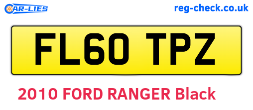 FL60TPZ are the vehicle registration plates.