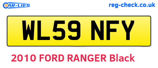WL59NFY are the vehicle registration plates.