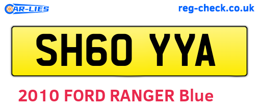 SH60YYA are the vehicle registration plates.
